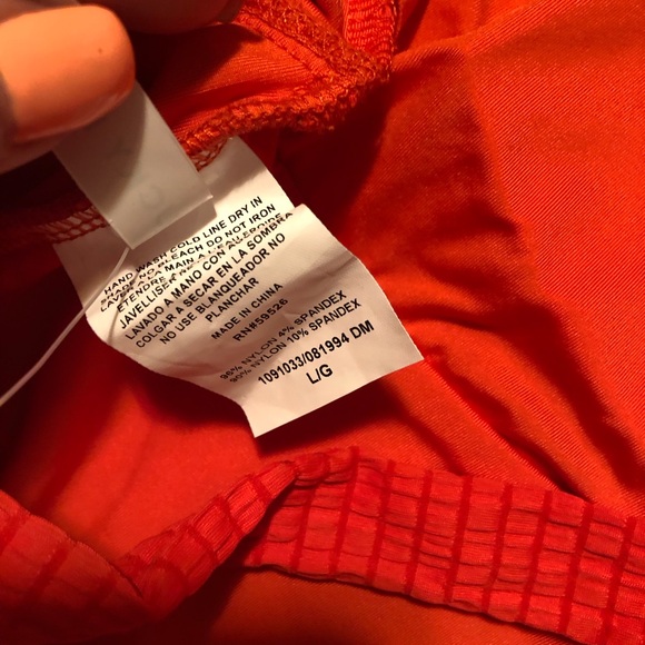 Lucky Brand Womens Golden Wave Textured Swimsuit- NWT- SZ LG - Picture 10 of 11